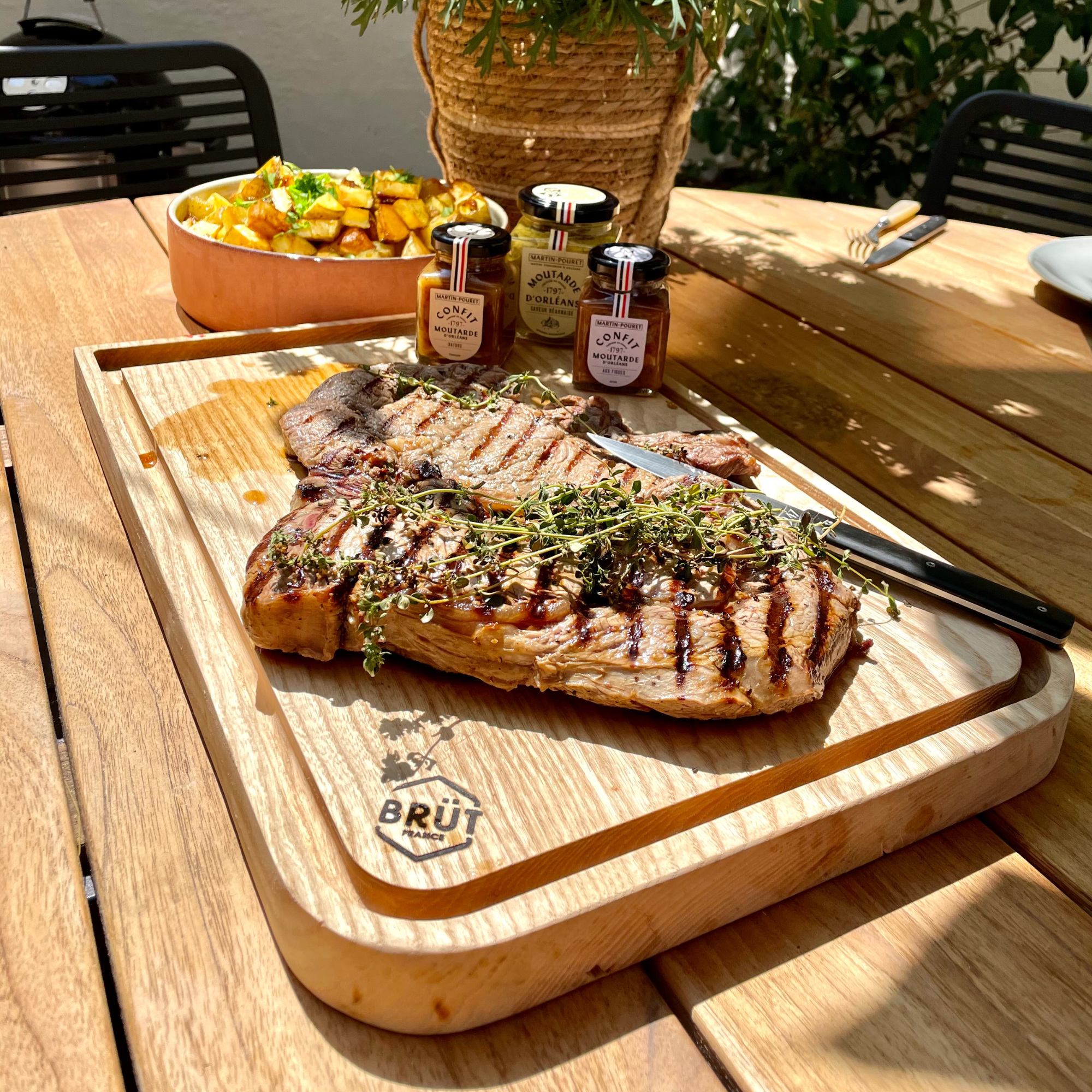 Planches à viande en bois massif