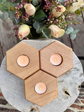 Portes-bougies Flamiche (Lot de 3)