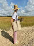Tote Bag en Lin Brut